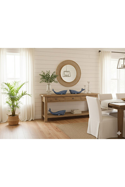DNC Art&Deco Ahşap El Yapımı Balina 3'lü set