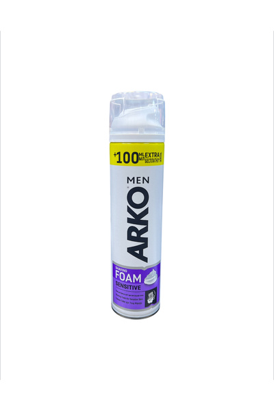 ARKO Shaving Foam 200ml Sensitive (0043) --- Arko Shaving Foam 200ml for Sensitive Skin