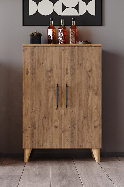 Enda Home Eren – 3 Raflı 2 Kapaklı Çok Amaçlı Dolap Mutfak Dolabı Banyo Dolab...