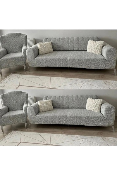 Bright Home Canapea Jacquard, canapea, husă canapea extensibilă Model tijă Elastic Fără fustă3+3+1+1 Set