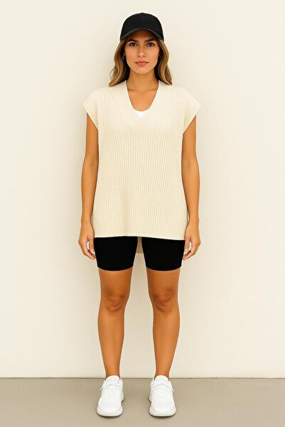 YUGA KNİTTİNG Selanic Knitted Knitted Women's Suiter 75 cm