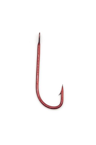 SAY Balıkçılık Çapari İğnesi Kırmızı 100 adet (Düz) 11-12 numara