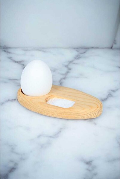 Ahşap Teslim 2 Adet Ahşap Yumurtalık Sofra Sunumluk Organizer Bej Rengi