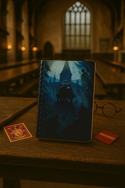 Apeirona | Limitless Art Harry Potter Notebook - Bullet Journal| Dotted| A5| Steel Spiral| 90 Sheets| Thick Cardboard Cover