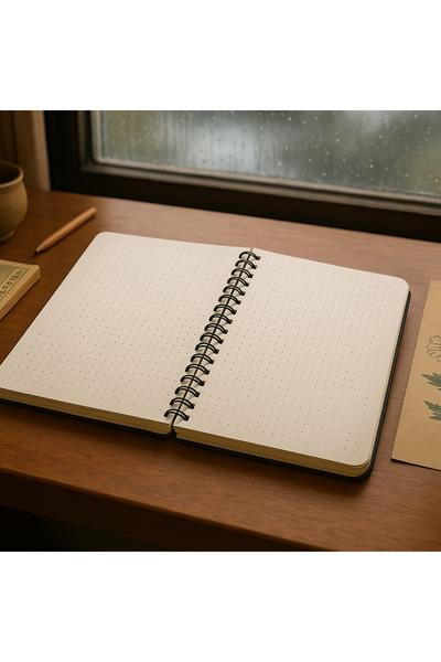 Apeirona | Limitless Art Defter - Bullet Journal | Noktalı | A5 | Çelik Spiral | 90 Sayfa | Sert Karton Kapak