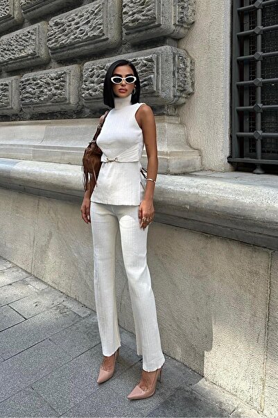 Lijuri Rose Dik Yaka Fitilli Takım 9946