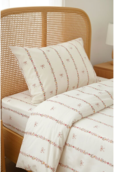 Zezig Single Bow Line Duvet Cover Set