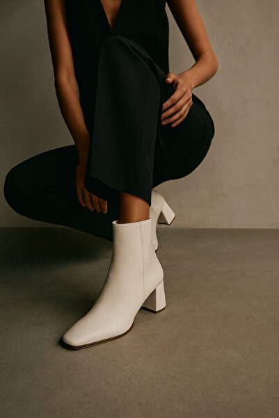 Arzillo Kadın Hakiki Deri Topuklu Bot