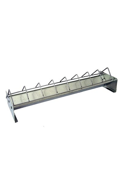 SGTT Galvanized feeder for chickens and poultry, length 30 cm