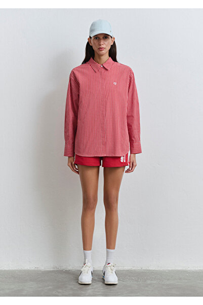 Mavi Gingham Red Shirt Loose Fit / Loose Relaxed Fit 1211227-90843