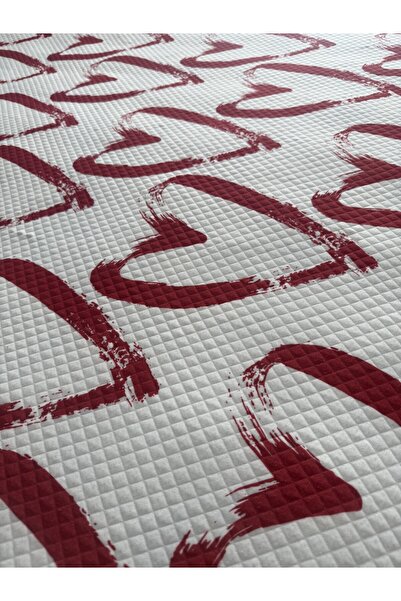 yok yok evim eve dair her şey Double Romantic Red Heart Pique Set