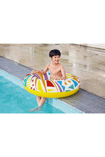 BESTWAY Geometric Colored Swim Ring 107 CM 26-36228