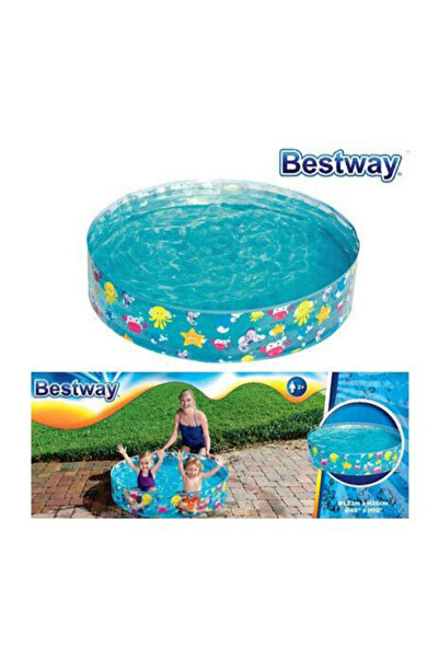 BESTWAY مسبح دائري مع مظلة 122 سم × ارتفاع 25 سم 26-55028