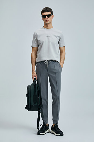 Lufian Pıto Smart Men's Chino Trousers Slim Fit Green