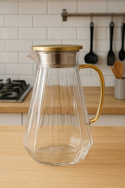 HAND PAT LALE İTHALAT ENAVM şık borosilikat cam sürahi 25N