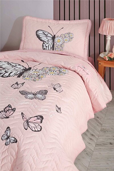 Clasy Ranforce %100 Pamuk Tek Kişilik Yatak Örtüsü Seti Daisy Love