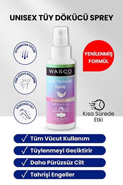 wasco Unisex Tüy Dökücü Krem 100 ml (Başlık kısmı yenilenmiştir)
