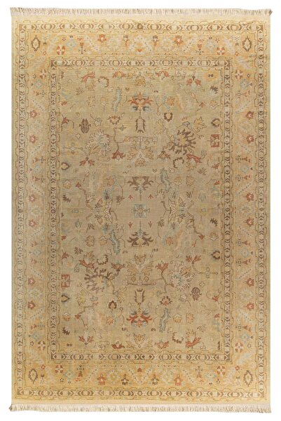 Markaev Antik Doku Vintage Kilim Dokuma Taban Halı 313 YNG