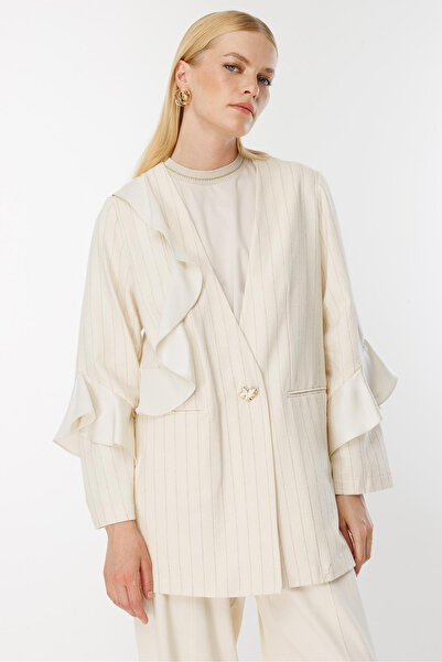 Ghisa Ruffle Detailed Set Beige