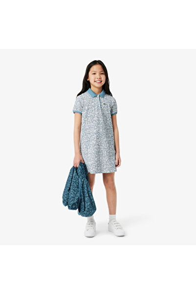 Lacoste Printed Cotton Polo Dress - EJ8503-00-I0N