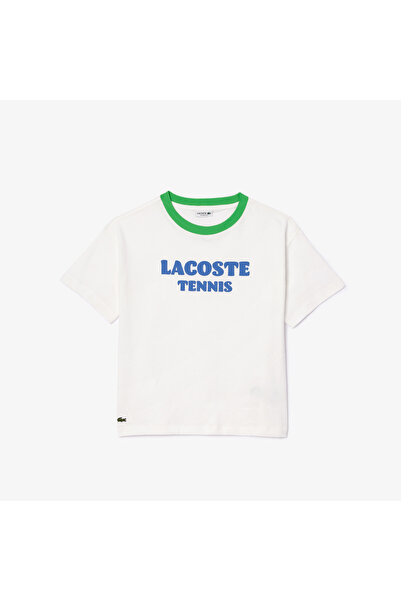 Lacoste تي شيرت جيرسي قطني بطبعة تمساح - TJ7659-00-2CQ