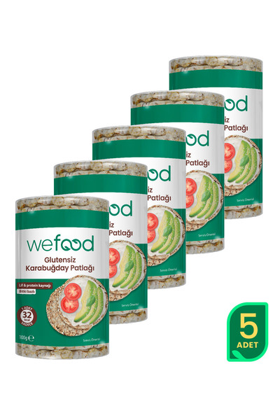 Wefood Karabuğday Patlağı 100 Gr 5'li