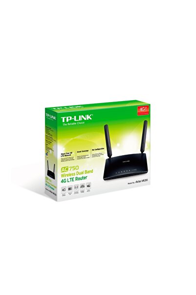 TP-LINK MR200 Dual Band AC750 4G LTE Router router (3yıl üretici garantili)