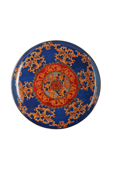 Lucky Art Clarissa Bone China - Blue and White Natural Pattern, 27 cm Cake Stand
