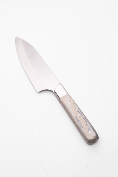 saraci leather craft Profesyonel Şef Bıçağı – Paslanmaz Çelik – Özel Sap Tasa...