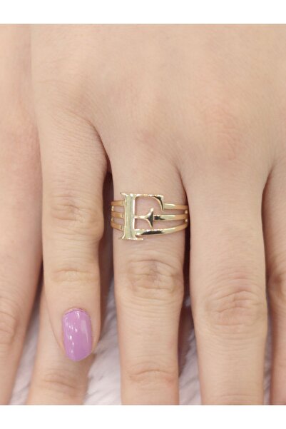 ZEYNEPLİ GOLD 14 Ayar Altın Kaburga F Harfli Yüzük