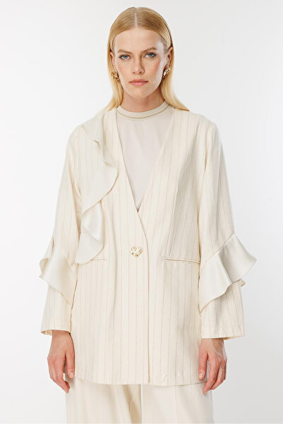 Ghisa Fırfır Detaylı Takım BEJ