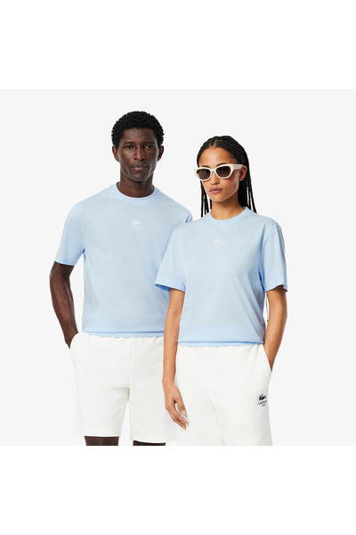 Lacoste تيشيرت قطني بطبعة مميزة - TH2739-00-T01