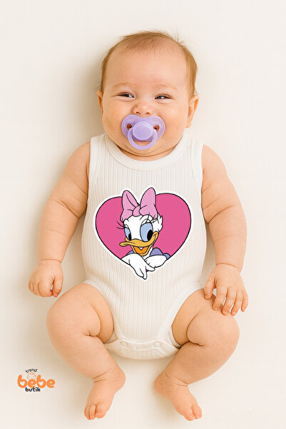 Trend Bebe Butik بدلة داخلية للفتيات الصغيرات - بدلة داخلية مطبوعة بقلب وردي ...