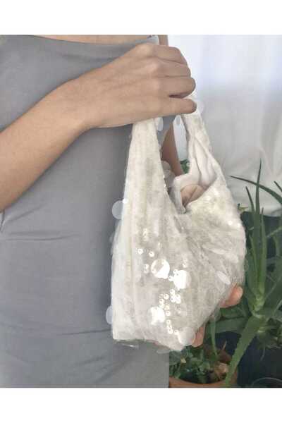 THE OB DESİGN STUDIO Sequin Sleeve Bag, Evening Dress Bag