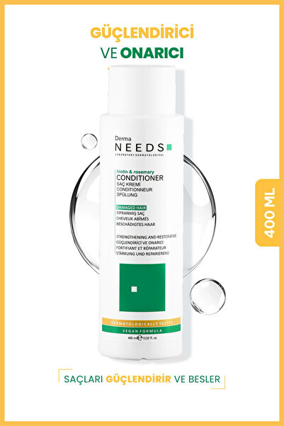 Derma Needs Yıpranmış ve Dökülen Saçlara Özel Besleyici Saç Kremi 400 ml | Am...