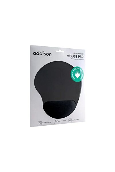 ADDISON Mouse Pad Bilek Destekli Siyah 300522
