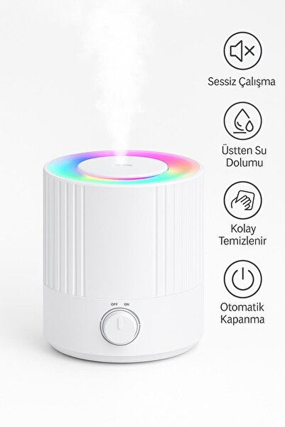 M90 Hava Nemlendiricisi Buhar Makinesi Aromatık Difüzör 3 Litre 2 Çıkışlı Ev Ofis Için Ideal Büyük Boy