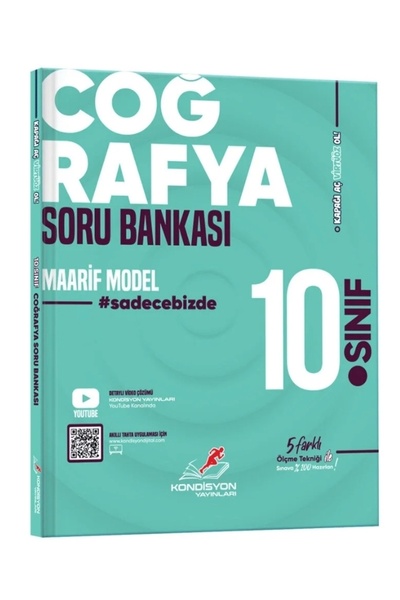 Kondisyon Yayınları 10. SINIF COĞRAFYA VİRTÜÖZ SORU BANKASI ( MAARİF MODEL ) ...
