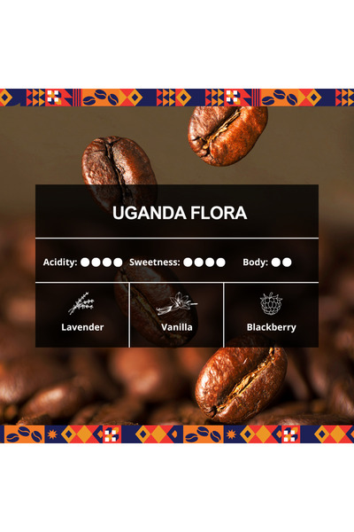 Flava ART OF AROMA Uganda Flora 250 G - Bean - Light Roast