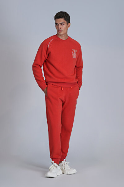 Lufian Alfa Men's Sweatpants Light Red