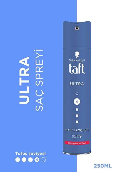 Taft Ultra Güçlü Saç Spreyi No:4 250 ml