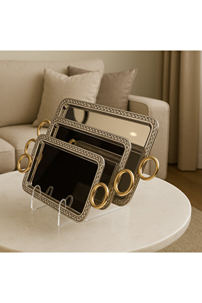 ALMASA Serving Tray Set - 3 Pieces