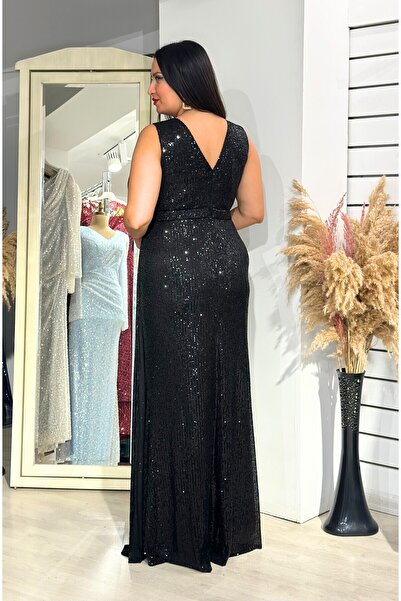 E&A Eren Abiye PUL PAYET KALIN ASKILI YIRTMACLI ABIYE