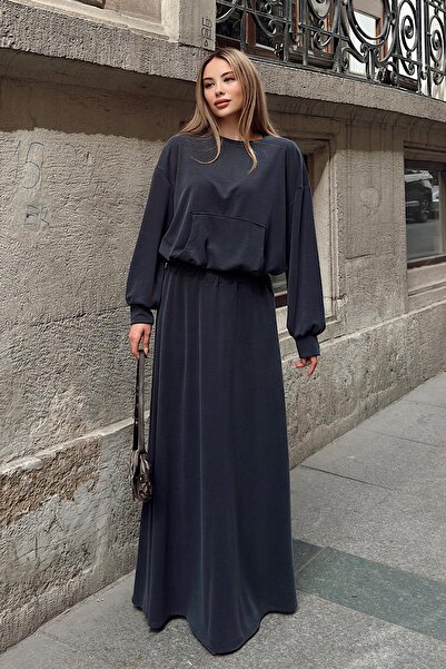 Olcay SMOKED 7011-TK Premium Fabric - Σετ φούστας Oversize