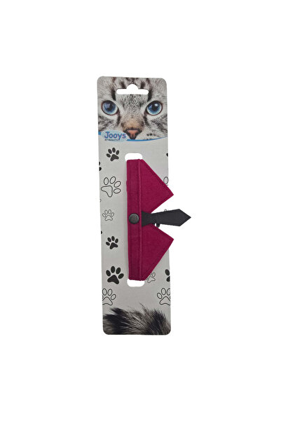 Jooys Velvet Bell Tie Cat Collar Fuchsia