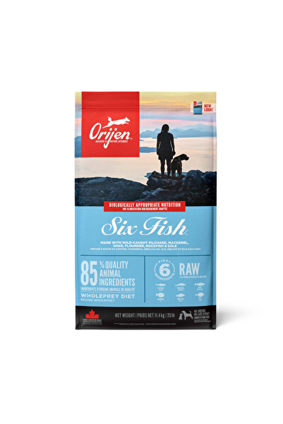 Orijen Six Fish Tüm Irk veYaşam Evreleri İçin Köpek Maması 11,4 kg