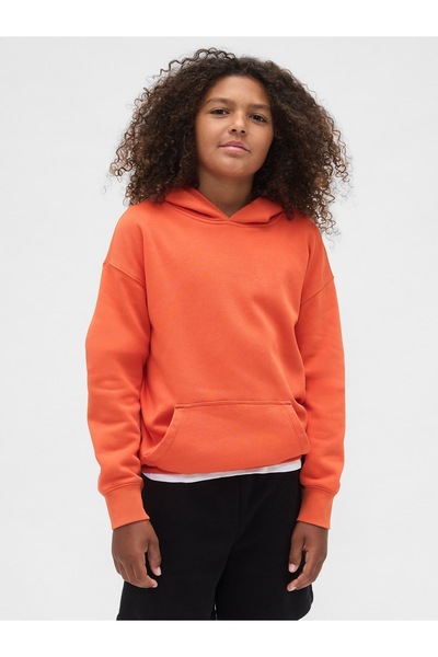 GAP Erkek Çocuk Turuncu Vintage Soft Relaxed Sweatshirt
