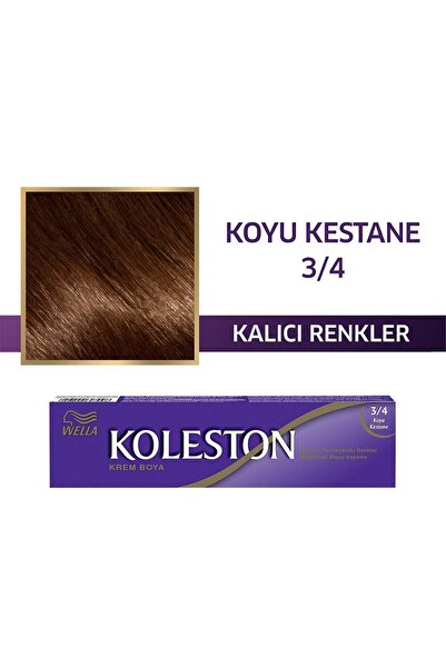 Wella Koleston Single Tüp Saç Boyası 3/4 Koyu Kestane