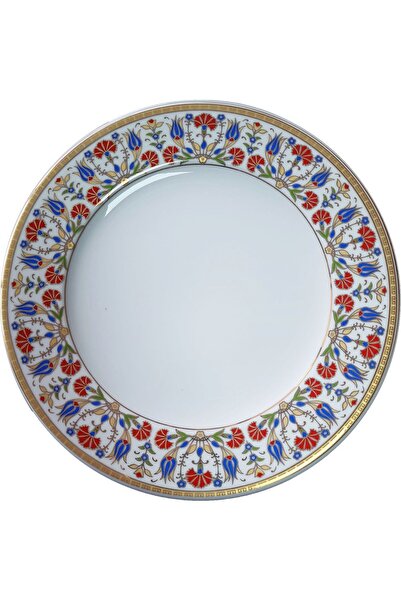 Armada Çini PRT 99 25 cm Sarı  Altın yaldızlı  karanfil desenli  porselen Kal...
