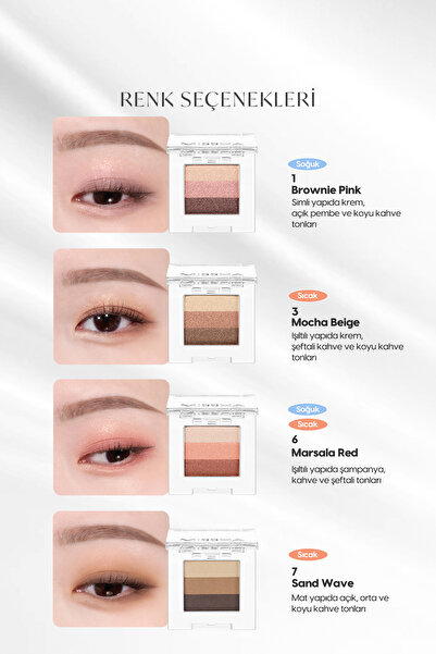 Missha Yumuşak Dokulu, Dökülme Yapmayan 3 Renkli Göz Farı Triple Shadow No.16 (Rose Fondue)